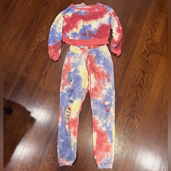 Dance & Marvel Tops Dance Marvel Tie Dye Matching Set Poshmark